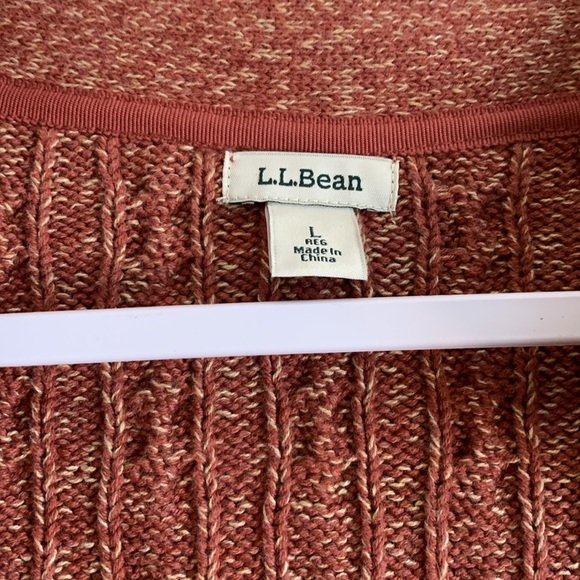 L.L. Bean Sweater Cardigan S Large Burnt Red Button Up Women Clothing Fall - Picture 2 of 4
